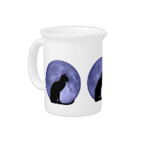 Black Cat Blue Moon Pitcher pitchers