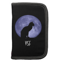 Black Cat Blue Moon Rickshaw Folio Planner planners