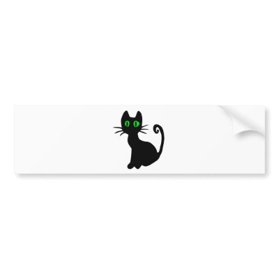 Black Cat bumper stickers