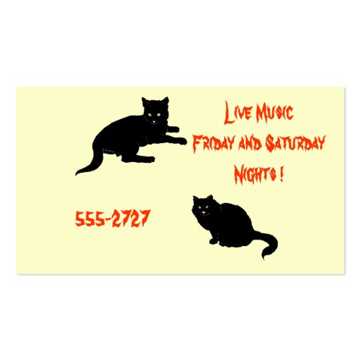 Black Cat Business Card (back side)