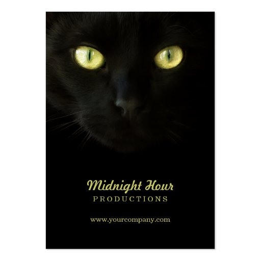 Black Cat business cards (front side)