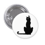 Black Cat Button