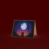 Black Cat Cards Custom Halloween Party Invitations cards