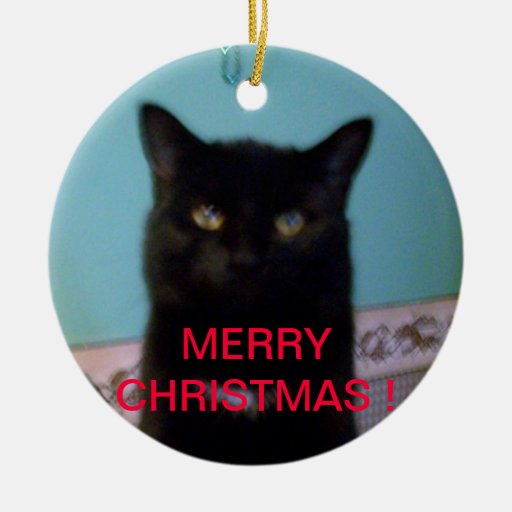 black cat christmas ceramic ornament zazzle black cat christmas ceramic ornament zazzle