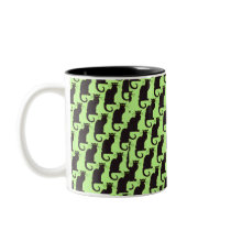BLACK CAT CUP by SHARON SHARPE mugs