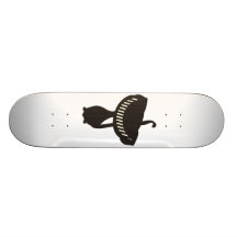 black cat custom skateboard