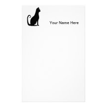 Black Cat Design Stationery Design