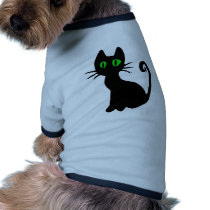 Black Cat Dog Tshirt