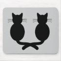 Black Cat Duo - Mousepad by ManaLy Black Cat Duo - Mousepad
