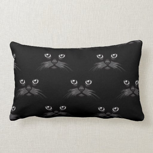 ikea black cat pillow