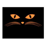 Black Cat Face Post Cards