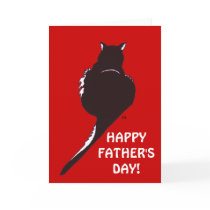 Black Cat Father's Day Card