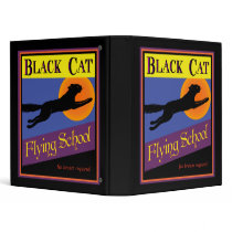 Black Cat Flying School Binder binders