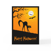 Black Cat Halloween card
