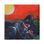 BLACK CAT - HALLOWEEN Magnet