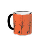 Black Cat Halloween mugs