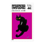BLACK CAT HALLOWEEN PARTY STAMPS