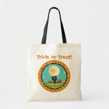 Black Cat Halloween Trick or Treat Bag