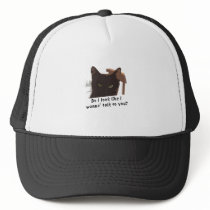 black cat trucker hats