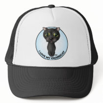 Black Cat: I Love My Grandcat hats