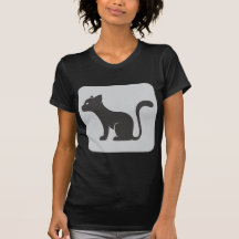 Black Cat Icon Tee Shirts