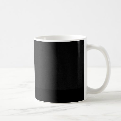 Black Cat in Dark Room Coffee Mugs