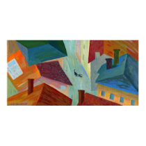 Black Cat in the City Poster