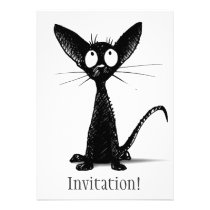 Black Cat invitation