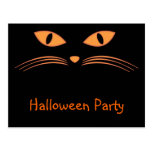 Black Cat Invitation Postcard