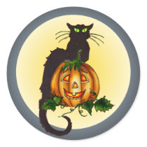 BLACK CAT JACK by SHARON SHARPE stickers