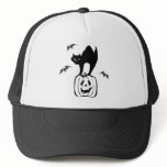 Black Cat Jack-o Bats Mesh Hats