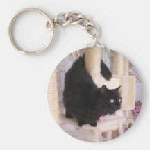 Black Cat Key Chain featuring Smoky