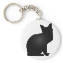 black cat key chains