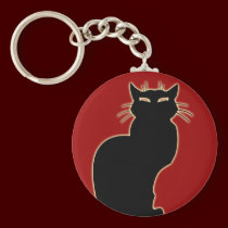 Black Cat Keychain Cat Gifts Pet Cat Keychains keychains