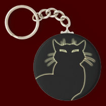Black Cat Keychain Cat Gifts Pet Cat Keychains keychains