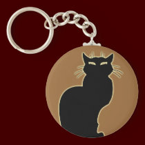 Black Cat Keychain Cat Gifts Pet Cat Keychains keychains