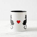 Black Cat Love Coffee Mug