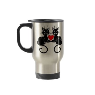 Black Cat Love mug