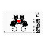 Black Cat Love Stamps