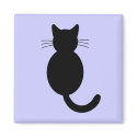 Black Cat Magnet by ManaLy Black Cat Magnet