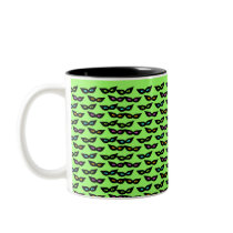 BLACK CAT MASK CUP by SHARON SHARPE mugs