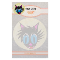 Black Cat Moon Personalized Stationery