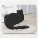 Black Cat Mouse Pad