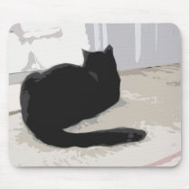 Black Cat Mouse Pad mousepads