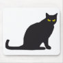 black cat mousepad