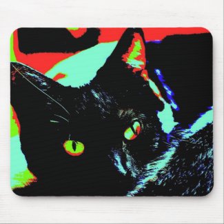 Black Cat mousepad