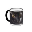 Black Cat Mug by skytopian Black Cat Mug