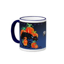 Black Cat 'N' Pumkins Mug