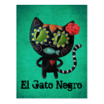 Black Cat of The Dead Post Cards