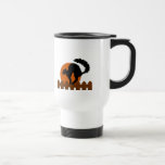 Black Cat on Fence Coffee Mugs